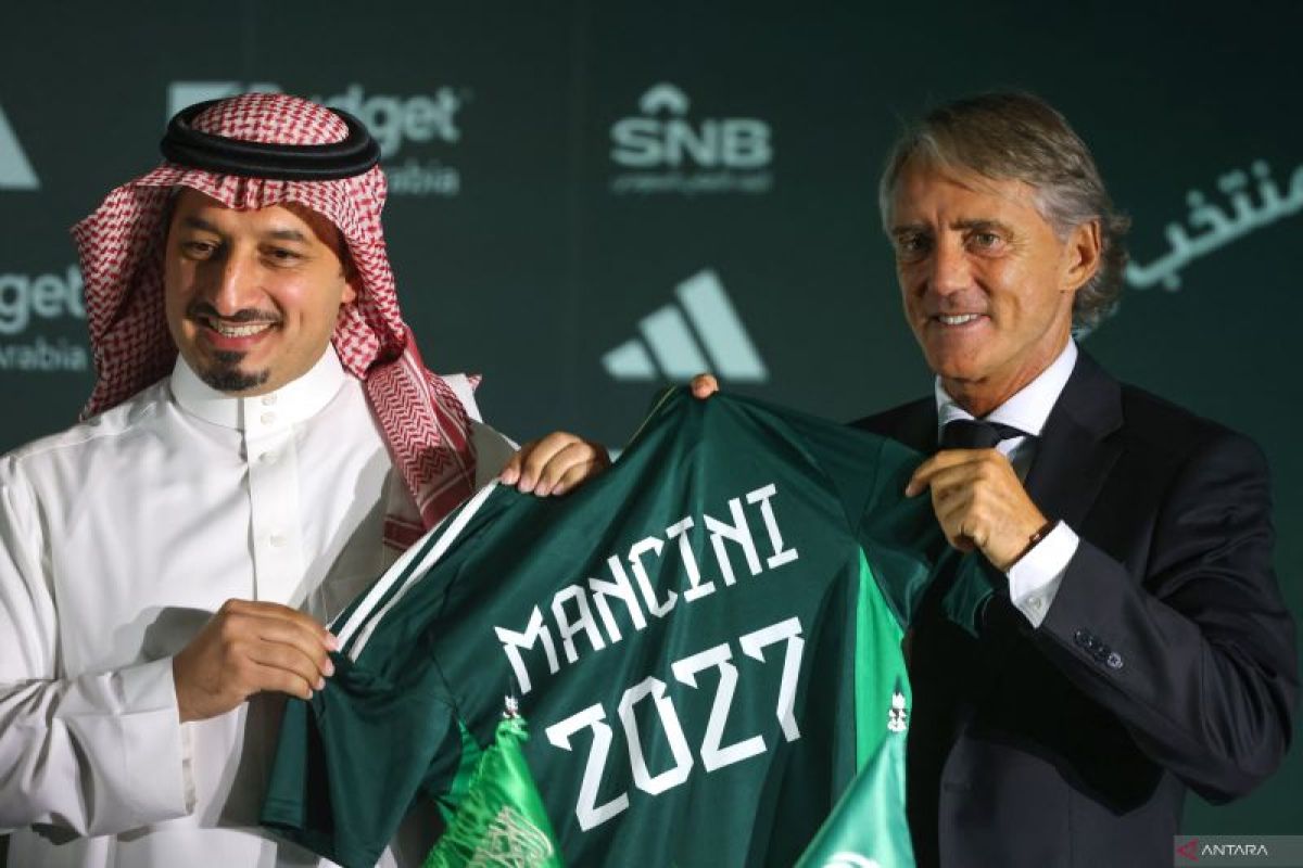 Mancini incar Piala Asia sebagai pelatih baru timnas Arab Saudi