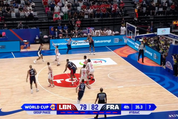 Prancis berhasil mengalahkan Lebanon pada babak Grup H FIBA ​​2023