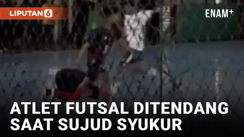 VIDEO: Atlet Futsal Blitar Ditendang Pemain Lawan Saat Sujud Syukur Rayakan Gol