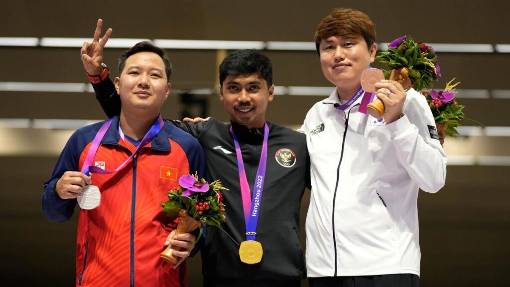Asian Games 2023: Emas Pertama dari Menembak Jadi Kado Ulang Tahun Menpora Dito Ariotedjo
