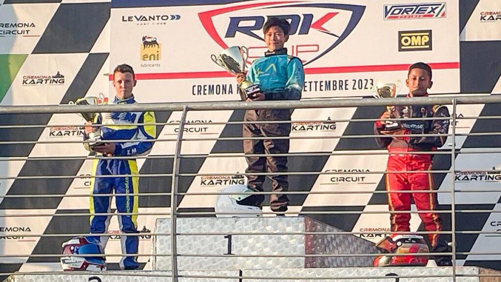Kembali Naik Podium, Qarrar Firhand Ali Raih Runner Up Kejuaraan Go-kart Piala Rok Italia 2023