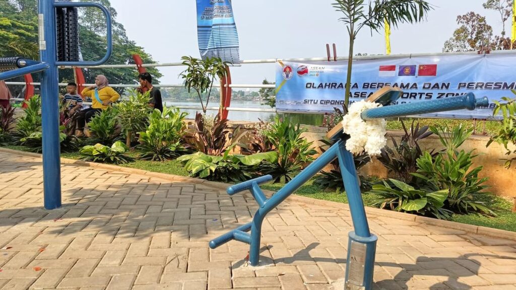 Program ASEAN Sporta Zone, Situ Cipondoh Tangerang Dilengkapi Alat Fitness Gratis dari China