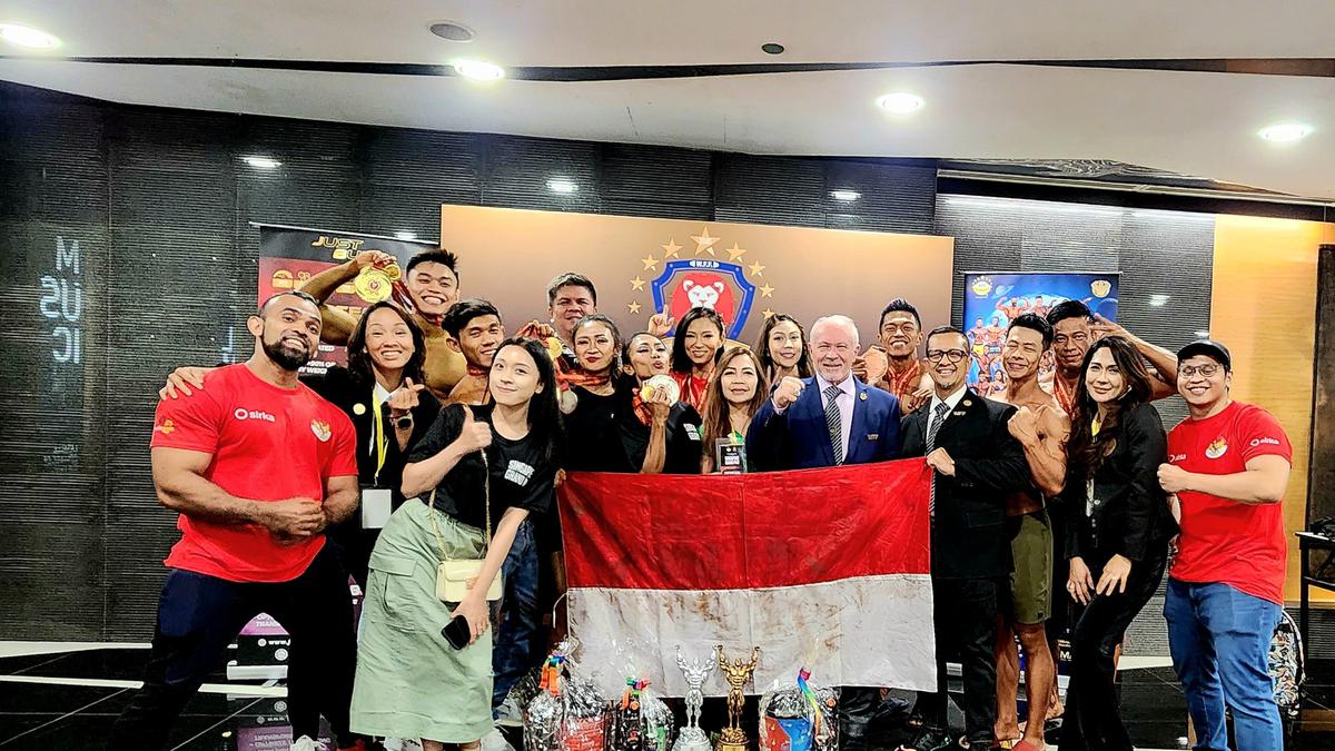 Kontingen Binaraga Indonesia Raih 13 Medali di Grand Prix WFF Singapura 2023
