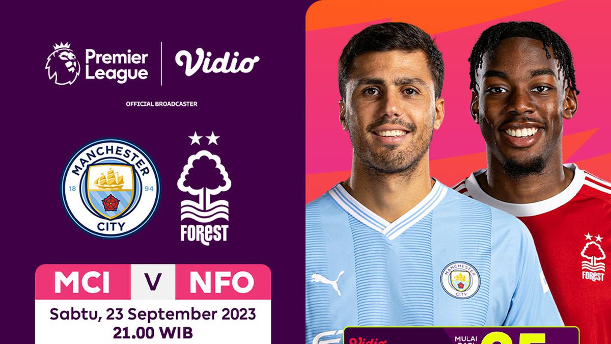 Link jadwal streaming Manchester City vs Nottingham Forest, 23 September 2023 di Vidio