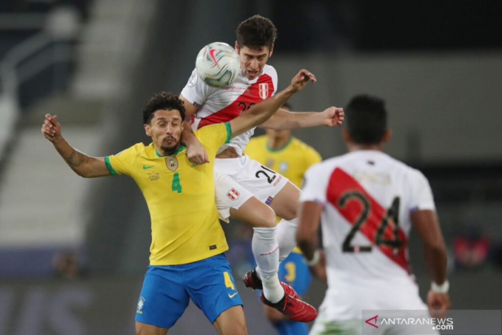 Gol tunggal Marquinhos antar Brazil kalahkan Peru 1-0