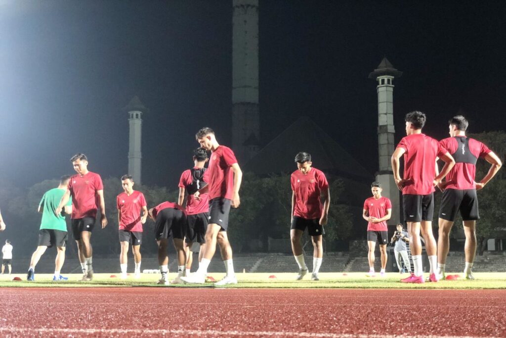 Timnas Indonesia U-23 bersiap hadapi Turkmenistan pada laga pamungkas
