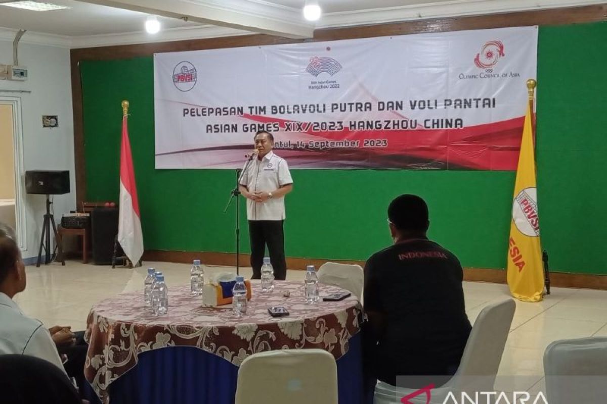 Imam Sudjarwo minta para atlet voli tampil maksimal di Asian Games