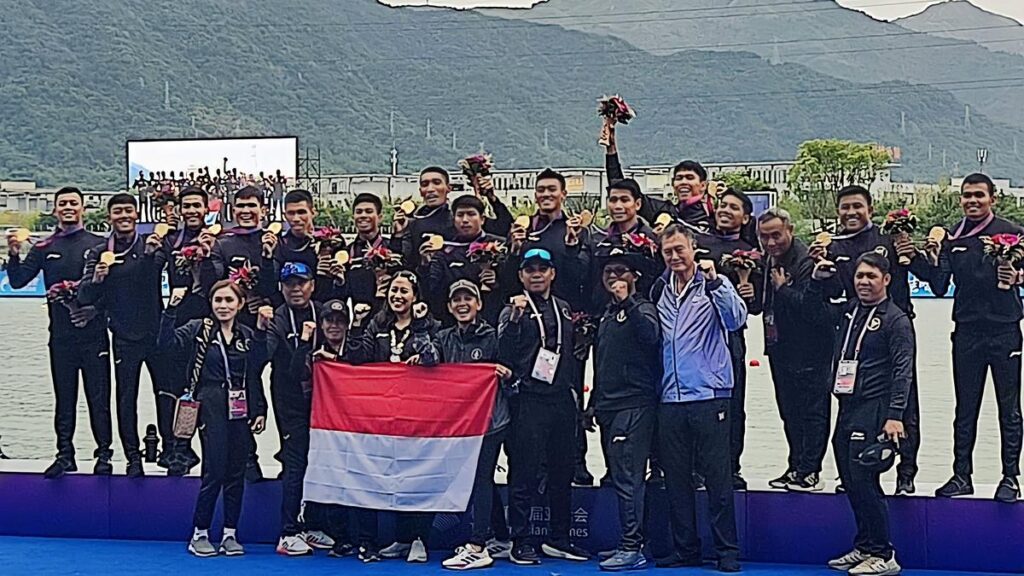 Indonesia Raih Emas Ketujuh Asian Games 2023 Lewat Perahu Naga