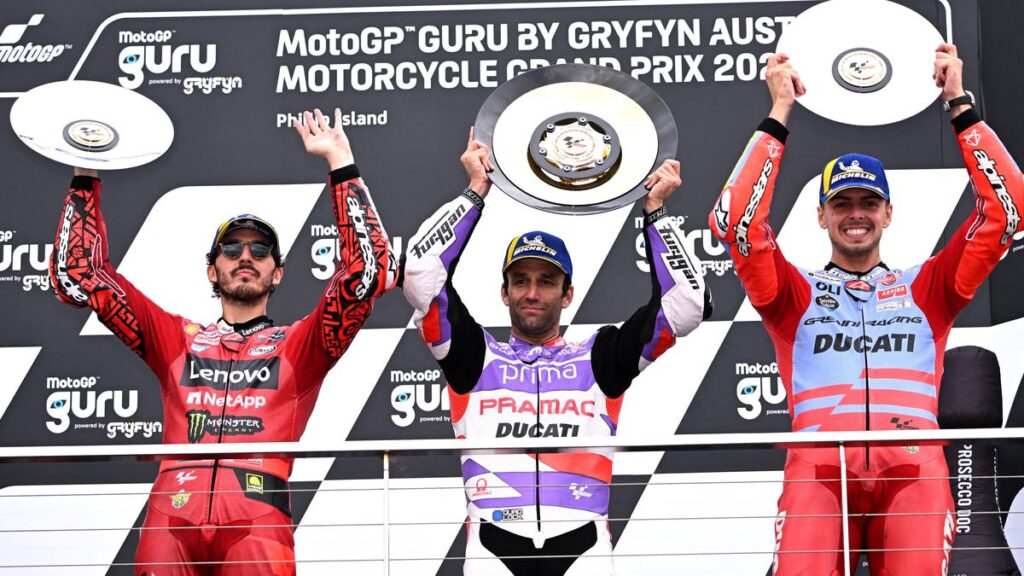 Klasemen MotoGP 2023 Usai Balapan Gila di Australia: Bagnaia Makin Tinggalkan Martin