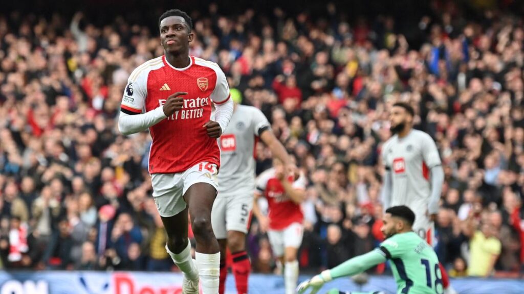 Hasil Liga Inggris Arsenal Vs Sheffield United: Eddie Nketiah Cemerlang, The Gunners Hancurkan The Blades 5-0