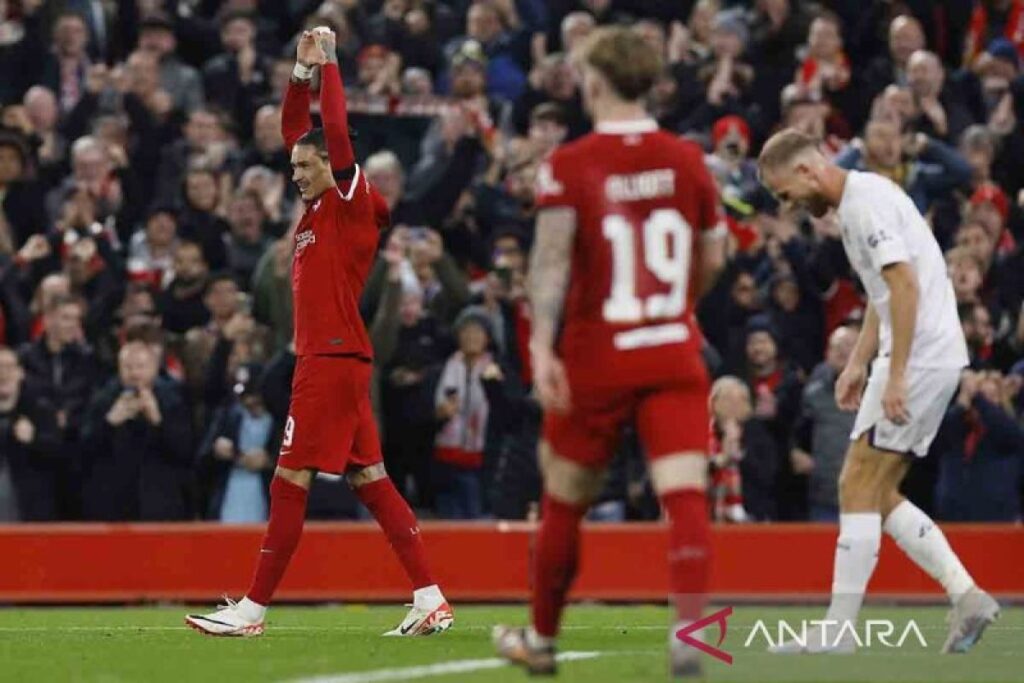 Liverpool terus bersaing di papan atas setelah hajar Nottingham 3-0