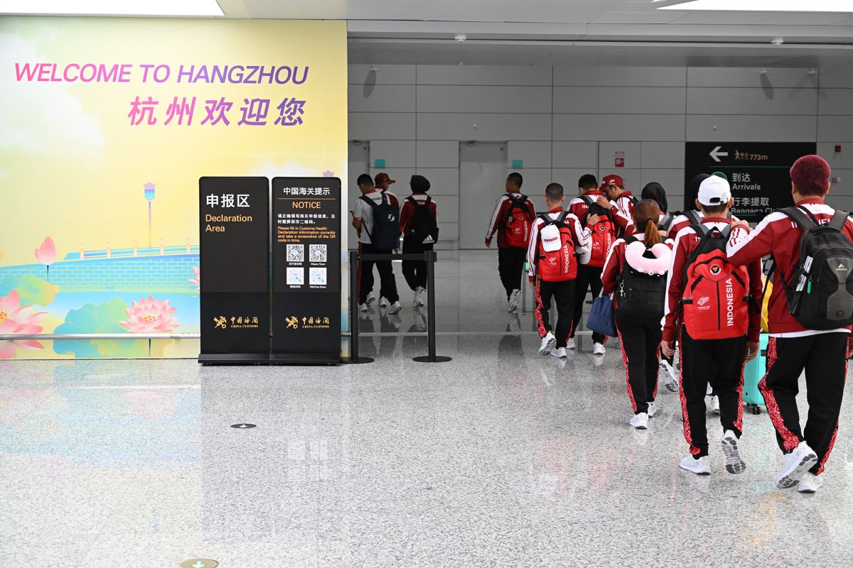 Tim Indonesia tiba di Hangzhou, maksimalkan latihan jelang APG 2022