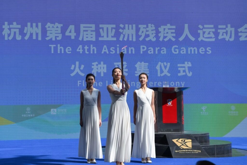 Api Asian Para Games Hangzhou dinyalakan di Guangzhou, China