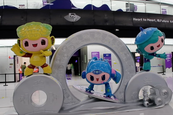 Souvenir bertema trio robot di Asian Games Hangzhou 2022 memang seru
