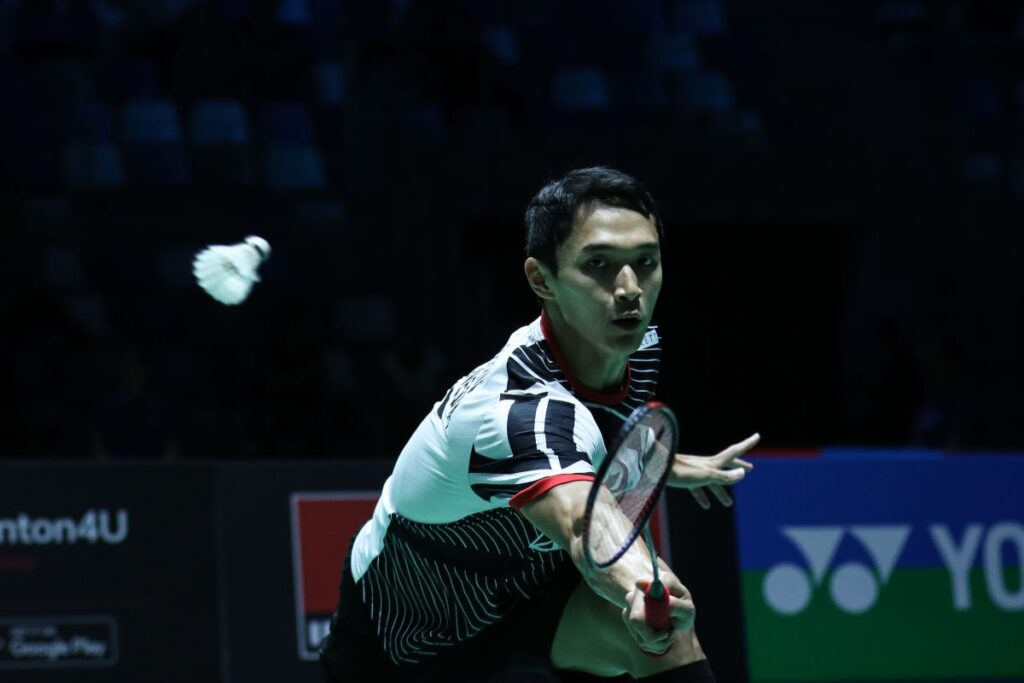 Kemenangan Jonatan gandakan tunggal putra Indonesia di perempat final