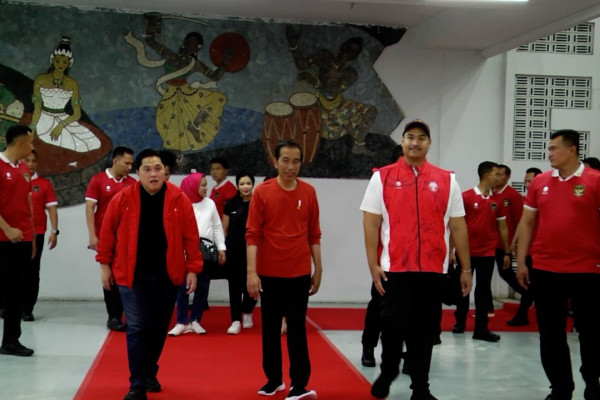 Presiden Jokowi memuji penampilan timnas Indonesia pada laga melawan Brunei