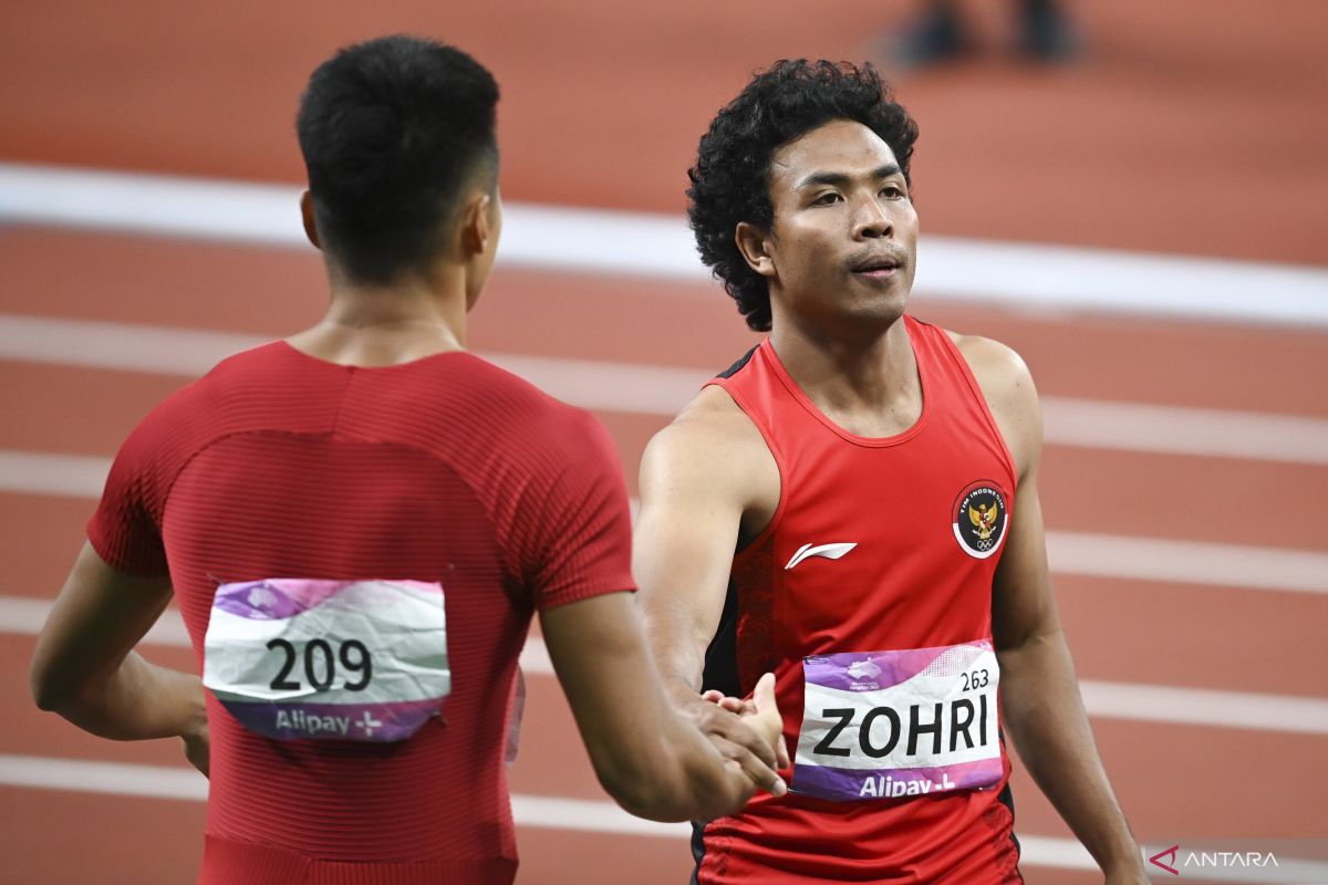 Tim Indonesia melaju ke final lari estafet 4x100 meter putra
