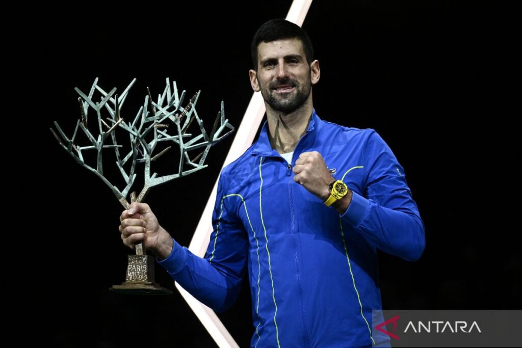 Novak Djokovic menangi gelar Paris Masters untuk ketujuh kalinya