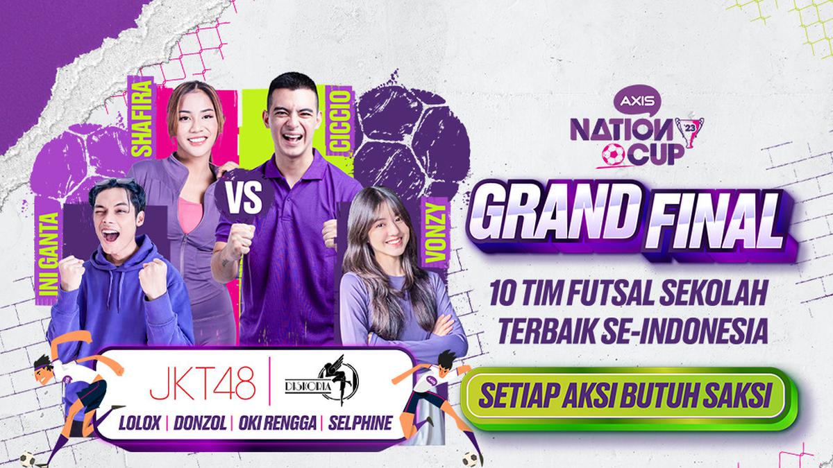 Shafira Ika, Ganta & Ciccio, Vonzy Meriahkan Celebrity Fun Match di AXIS Nation Cup 2023!