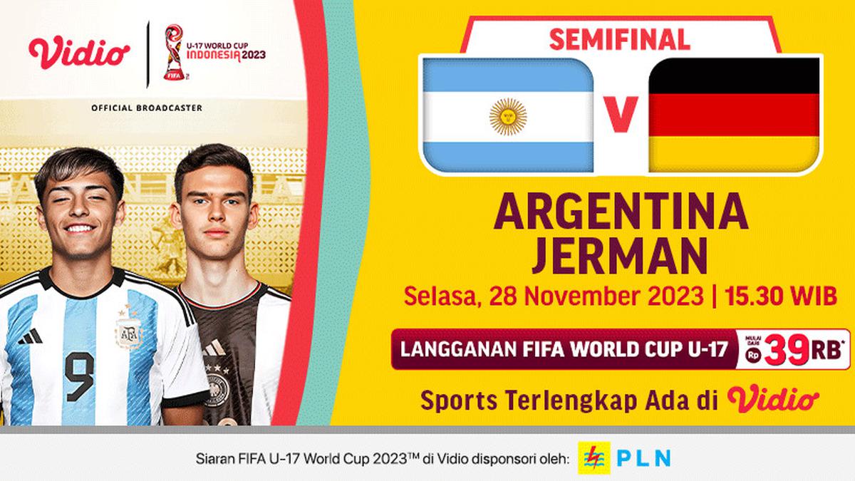 Jadwal dan Live Streaming Semifinal Piala Dunia U-17: Argentina vs Jerman di Vidio