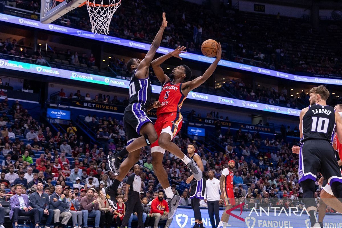NBA: Pelikan New Orleans mengalahkan Sacramento Kings 129-93
