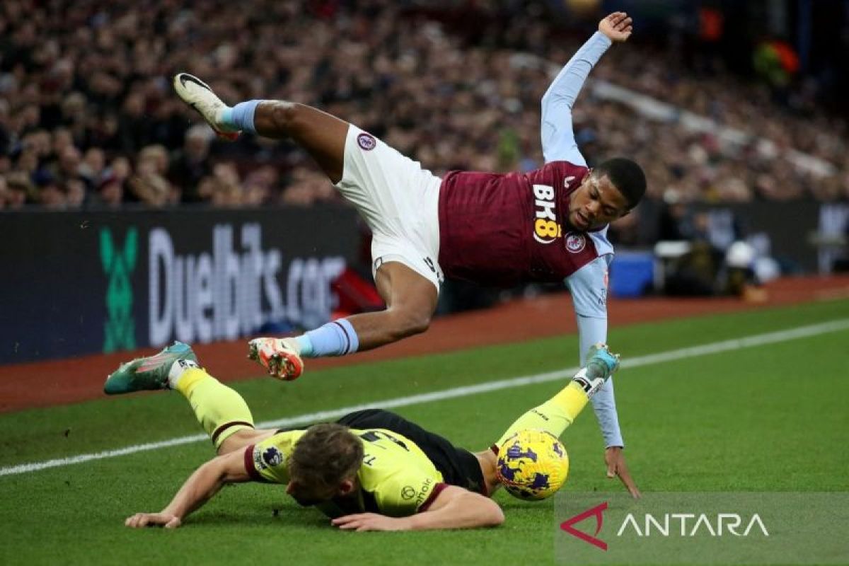 Liga Inggris: Aston Villa menang tipis 3-2 atas Burnley