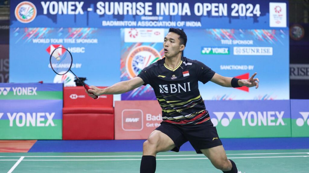 Hasil India Open 2024: Jonatan Christie Tak Berkutik Lawan Juara Malaysia, india Belum Kirim Wakil ke 8 Besar