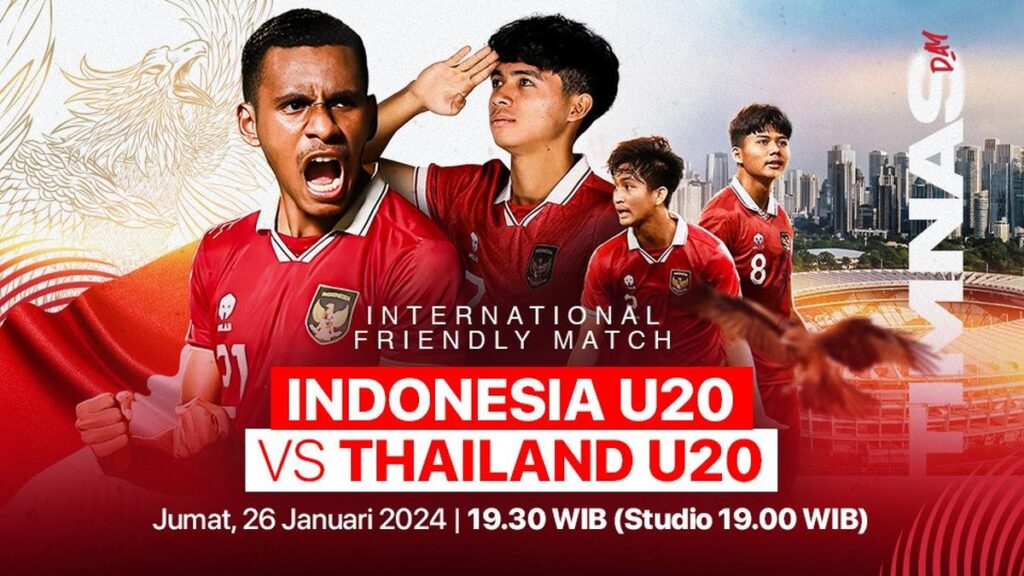 Siaran Video Seluruh Pertandingan Timnas Indonesia Tahun 2024, Mulai 26 Januari 2024