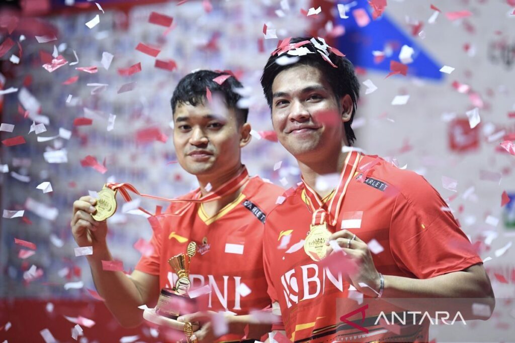 Juara ganda putra Leo Rolly Carnando/Daniel Marthin di Indonesia Masters 2024
