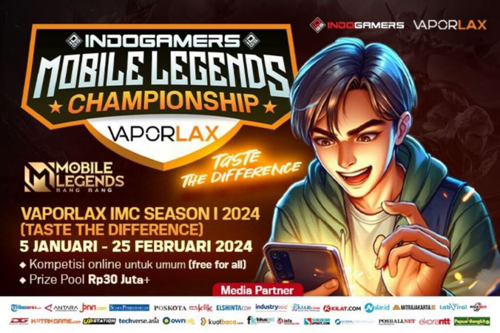 Turnamen Mobile Legends Vaporlax Indogamers Season 1 segera digelar