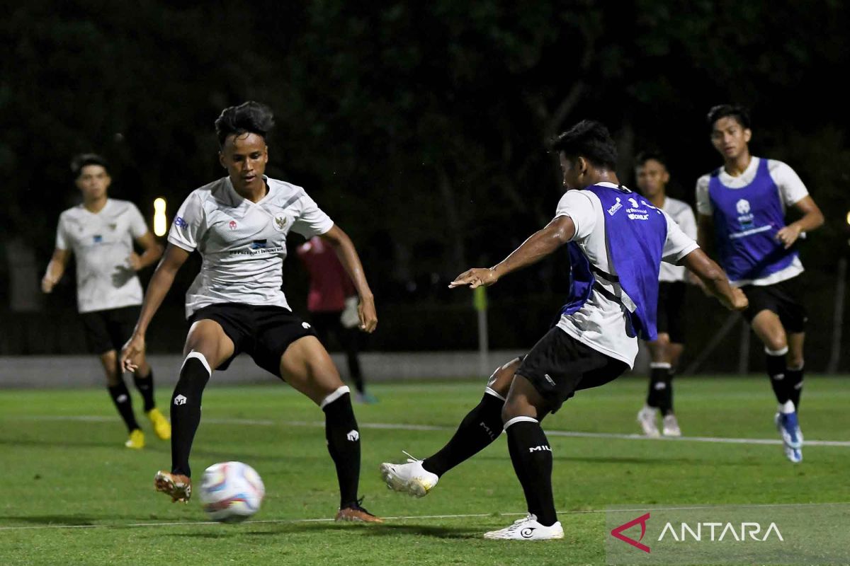 Timnas U-20 berlatih jelang laga persahabatan melawan Uzbekistan