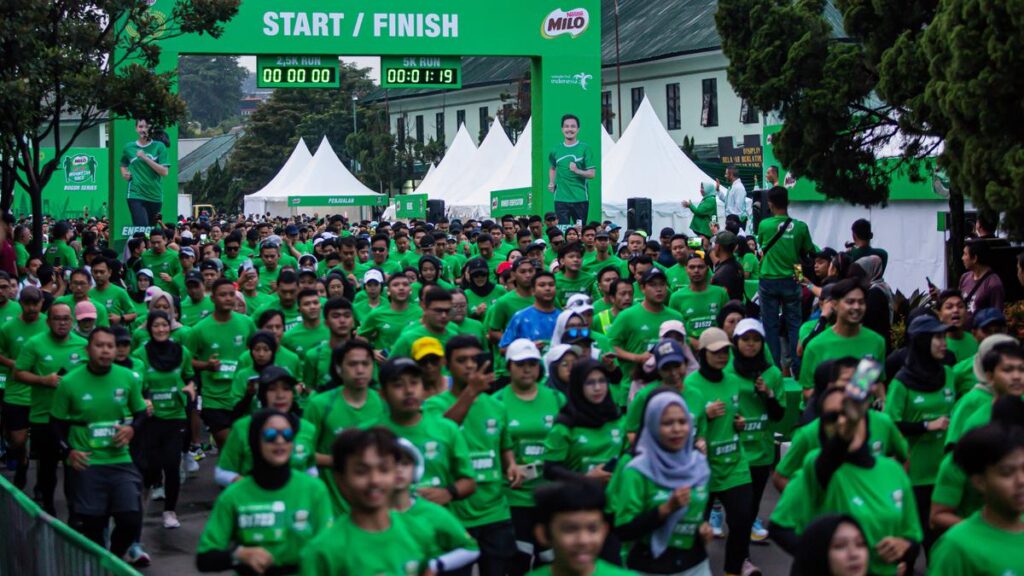 Ribuan Pelari Rayakan Jalan Menuju MILO ACTIV Indonesia Race 2024 Seri Bogor