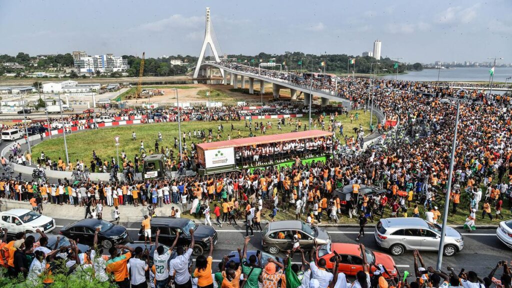 Ribuan Warga Pantai Gading Turun ke Jalan Merayakan Gelar Piala Afrika