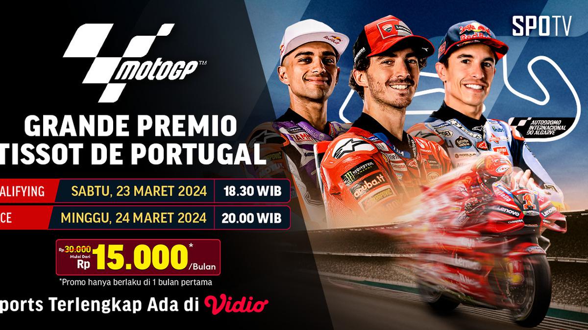 Jadwal Siaran Langsung MotoGP Portugal, 22-24 Maret 2024 di Vidio