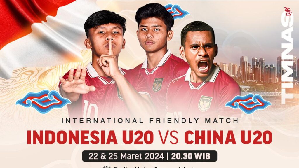 Saksikan Laga Persahabatan Internasional Indonesia U-20 vs China U-20 Hari Ini, Tayang Eksklusif Hanya di Vidio!