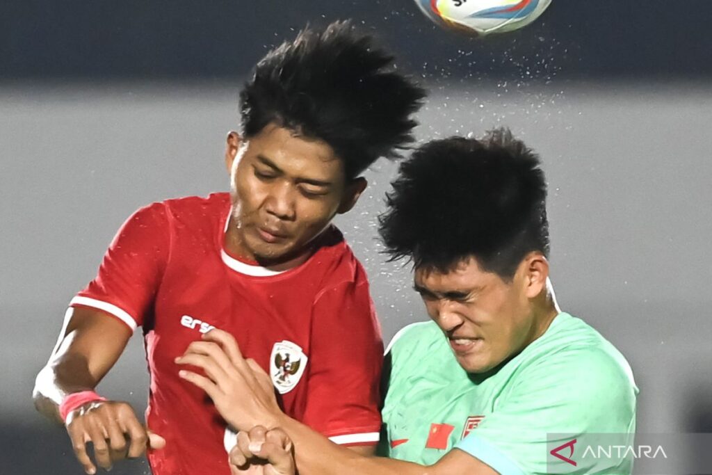 Laga uji coba Timnas U-20 Indonesia melawan China berakhir imbang 1-1