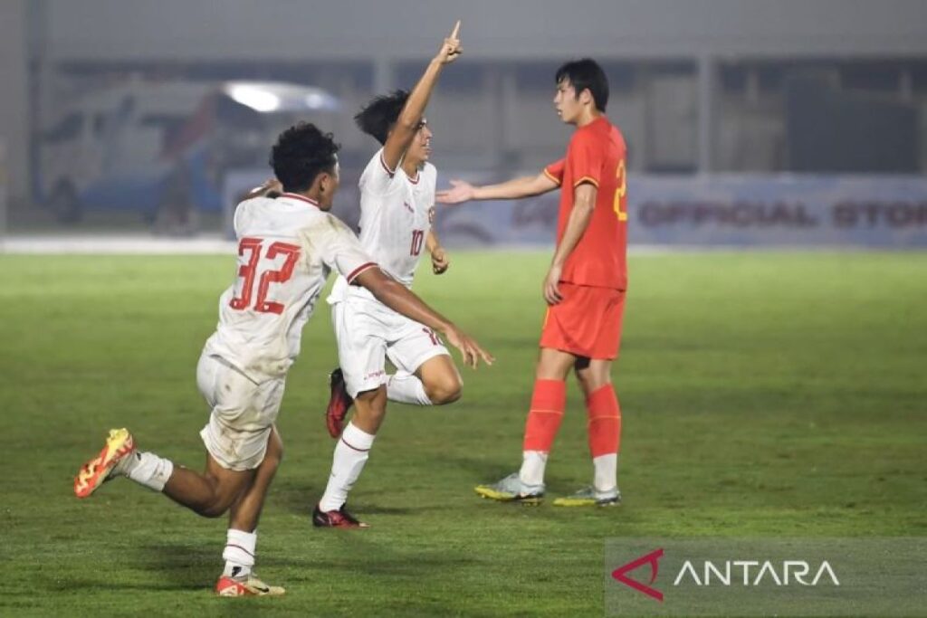 Timnas U20 Indonesia menahan imbang China