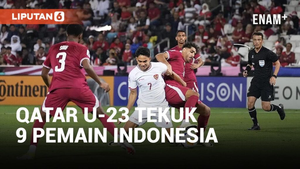VIDEO: Hasil Piala Asia U-23 2024: Ditandai Dua Kartu Merah, Timnas Indonesia Disikat Qatar