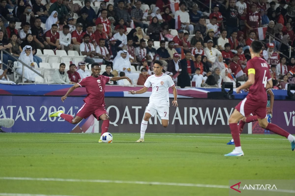 Indonesia takluk 0-2 dari Qatar pada laga pembukaan Piala Asia U-23